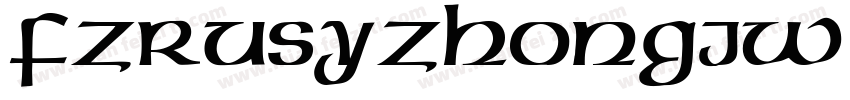 FZRUSYZHONGJW GFZRUS字体转换